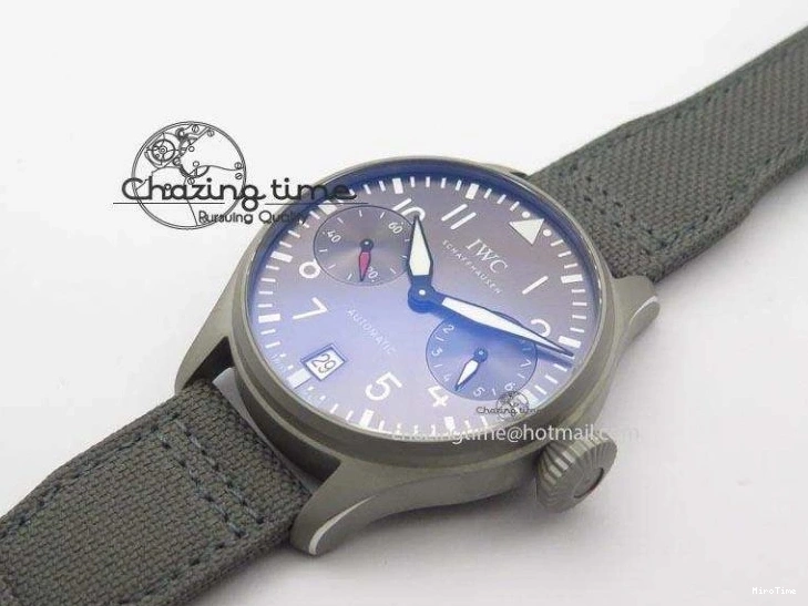 MIROTIME 0428 SunProtective Big Pilot Real PR IW500910 “Patrouille Suisse” ZF 1:1 Best Edition On Gray Nylon Strap 7278